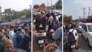 JEE Main Aspirants Struggle To Reach Exam Centre Near Wanowrie Amid Road Closures For Pune Grand Tour 2026