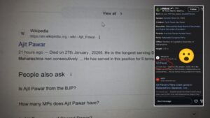 Fact Check: Viral Claim About Ajit Pawar’s Death Updated Hours Before the Crash On Wikipedia Page Fuels Online Speculation After Crash is False