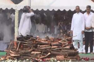 Sons Parth and Jay Pawar Perform Final Rites As Baramati Bids Tearful Farewell To Ajit Pawar