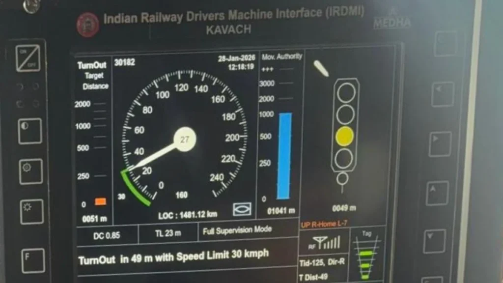 Kavach 4.0 Marks Record Expansion on Indian Railways, Covering 472 km Under Advanced Safety System