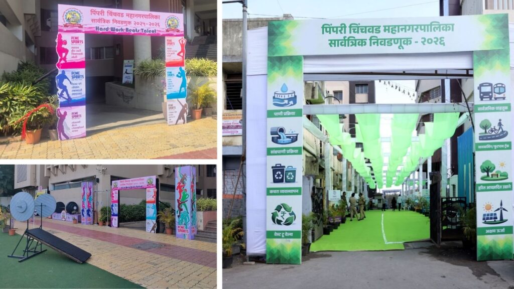 Pune: PCMC Sets Up Eight Eco-Friendly ‘Innovative Polling Booths’ To Blend Democracy With Environmental Awareness