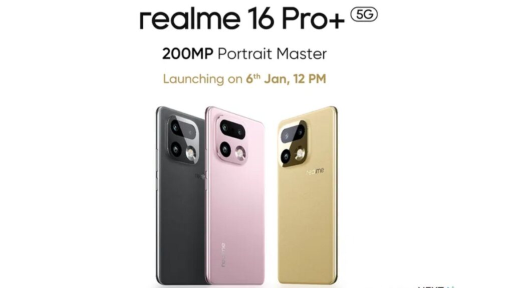 Realme 16 Pro to Launch in India on January 6 with 200MP Camera, 7000mAh Battery