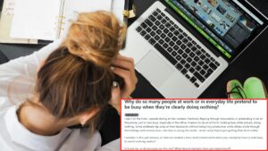 Eight Hours of Pretending: Intern’s Experience Highlights the Rise of ‘Task Masking’ in Offices