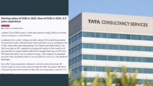 TCS Employee’s Post Shocks Internet As Pay Drops From ₹25,000 To ₹22,800 After 5.5 Years