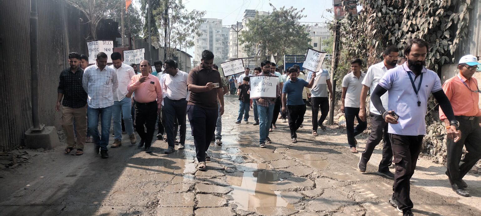 Pune: Undri Residents Stage Silent Protest Over Poor Road, Slam PMC And MPCB For Years Of Neglect