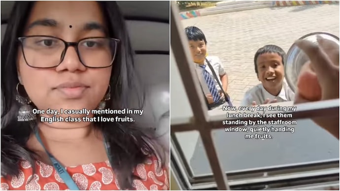 Small Gesture, Big Smiles: Bengaluru Students Bring Fruits for Teacher, Video Viral