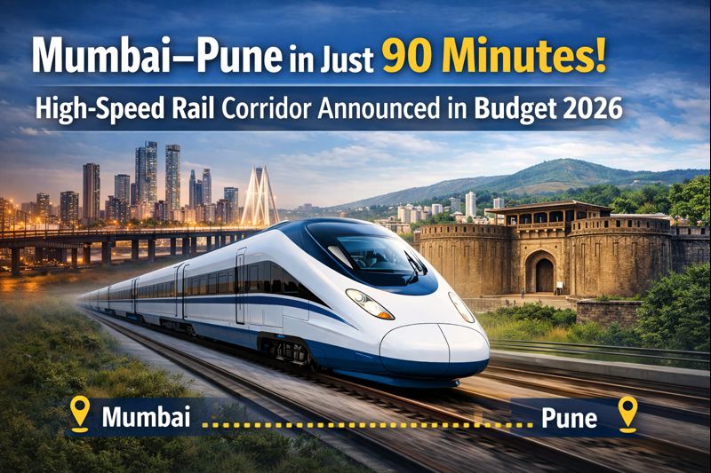 Mumbai–Pune in Just 90 Minutes: How Budget 2026’s High-Speed Rail Will Transform Connectivity
