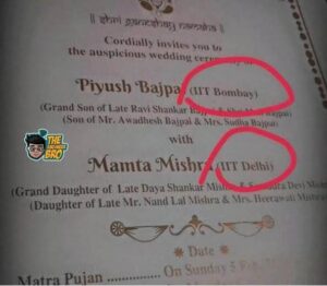 Viral IIT Bombay Groom, IIT Delhi Bride: Wedding Card Triggers Debate on Status and Identity