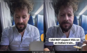 Foreign Travel Blogger Surprised By Indian Railways Meal, Says “I Did Not Expect This”