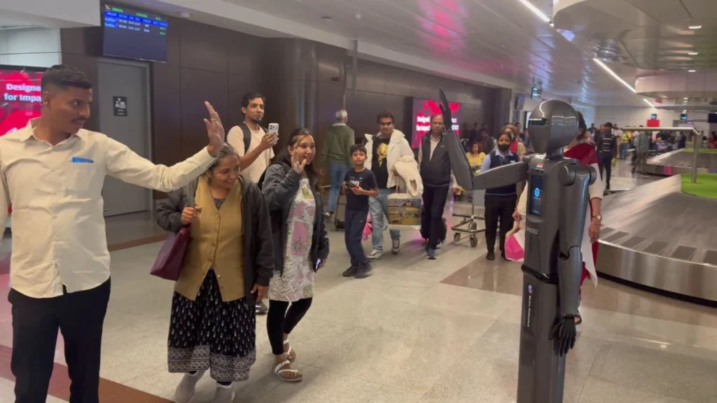 Humanoid Helper Debuts at Pune Airport: Spaceo M1 Begins Passenger Assistance Trial