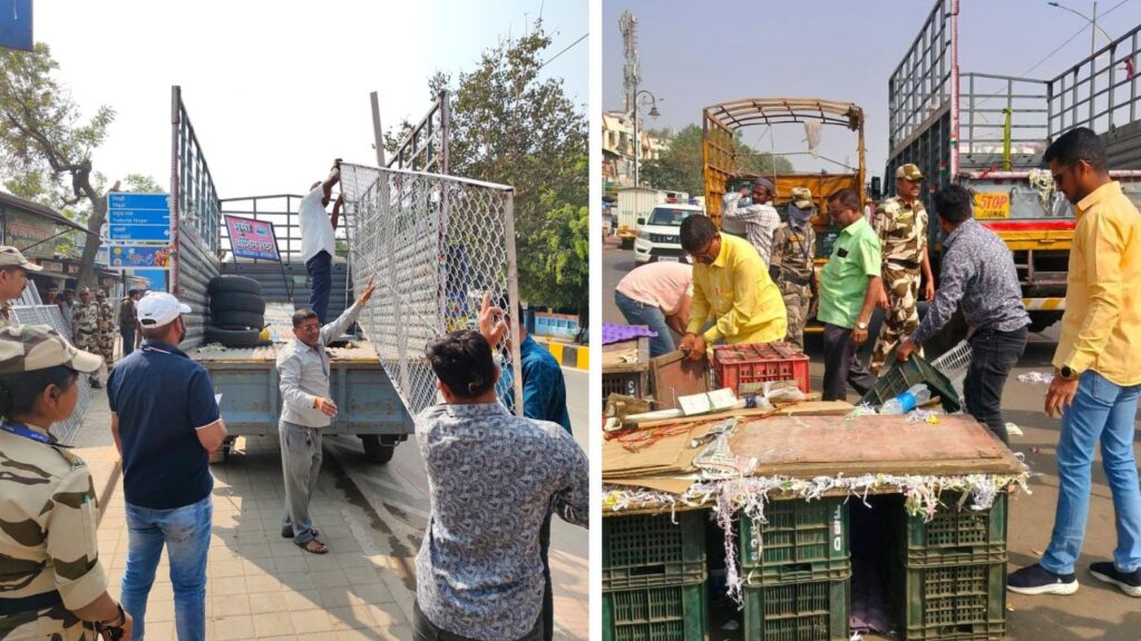 PCMC Conducts Massive Anti-Encroachment Drive During Civic Election Period, Over 143 Illegal Structures Removed