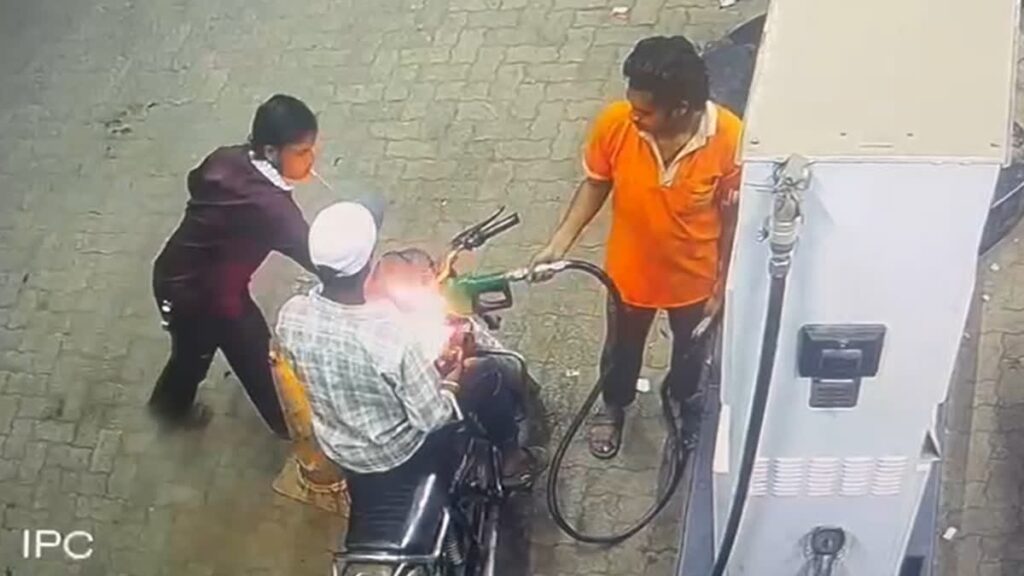 Viral Video: Asked Not To Smoke, Youth Torches Bike With Lighter At Petrol Pump At Chhattisgarh's Raipur