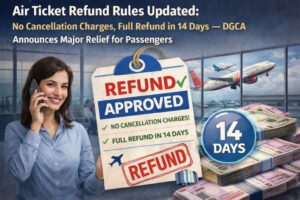 Air Ticket Refund Rules Updated: No Cancellation Charges, Full Refund in 14 Days — DGCA Announces Major Relief for Passengers