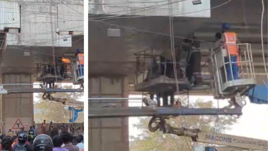 Worker Trapped During Metro Work in Hinjewadi; Massive Traffic Jam Hits IT Hub