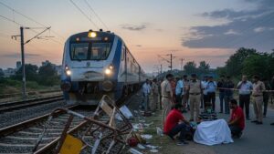 Tragic Incident: Vande Bharat Train Hits Selfie-Taking Workers Near Rajkot, Two Dead