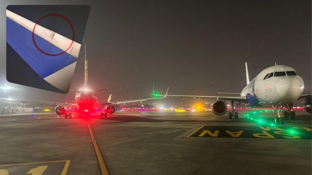 Mumbai Airport Averts Major Mishap As Air India, IndiGo Planes’ Wingtips Collide On Taxiway