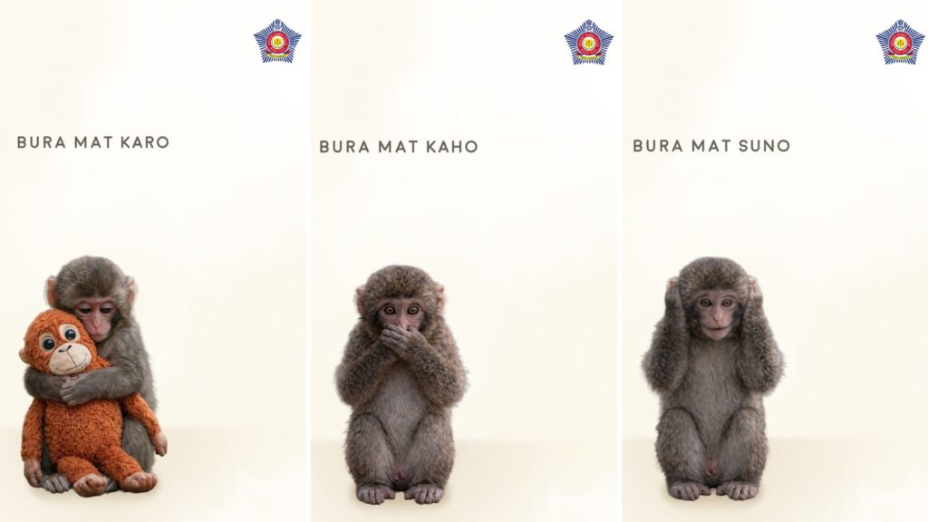 Mumbai Police’s ‘Bura Mat Karo…’ Campaign Turns Japan’s Viral ‘Punch Monkey’ Trend Into a Message Against Vice