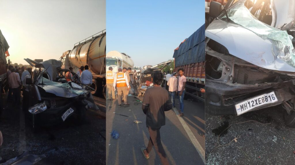 Three Killed, Including Mother and Toddler, in Pune–Solapur Highway Crash Near Indapur