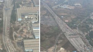 ‘Eagle-Eye’ Aerials Reveal Over 30 Km Gridlock as Mumbai–Pune Expressway Comes to a Standstill