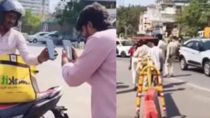 Blinkit Delivery Saves the Day? Biker Orders Helmet Mid-Check, Internet Calls It ‘Peak Jugaad’
