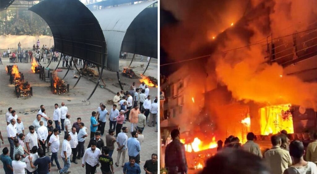 EV Charging Mishap Sparks Massive Fire in Indore, Eight from One Family Lose Lives Overnight