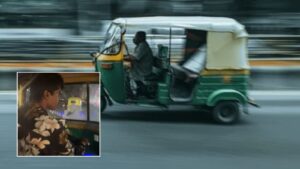 On Cam: Auto Driver Caught Scrolling Reels, Near-Miss a Reversing Truck, Sparks Outrage