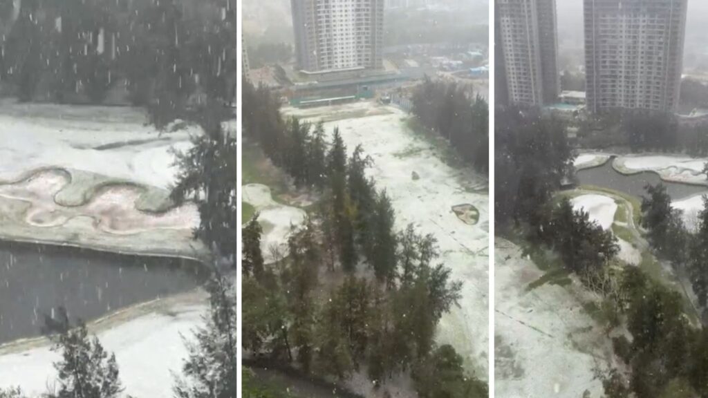 Pune: Hinjawadi Turns White As Hailstorm Batters IT Hub Amid Unseasonal Rain