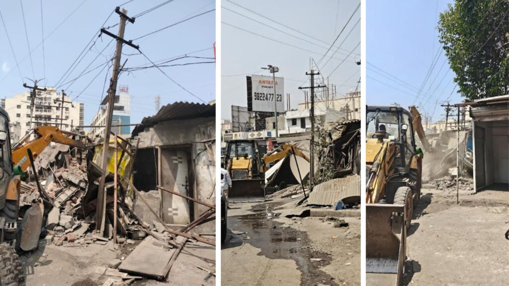 Pune: PMC Cracks Down On Illegal Sheds And Road Encroachments Spread Across 9700 Square Feet In Undri