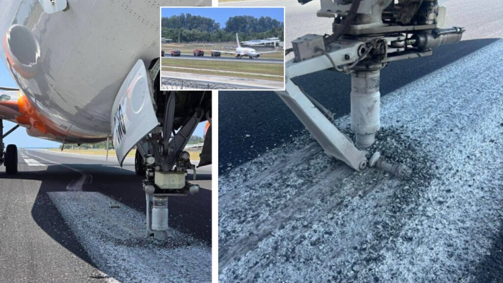 Watch: Air India Express Flight Suffers Hard Landing In Phuket; pictures show nose-wheel damage