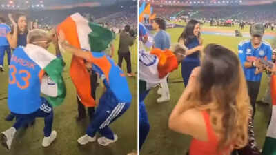 Victory Celebrations: Hardik Pandya, Aditi Hundia, Mahika Sharma And Ishan Kishan's Dance After India’s T20 World Cup Win