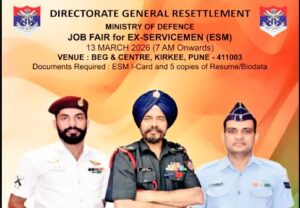 Pune: Job Fair For Army, Navy And Air Force Veterans On March 13