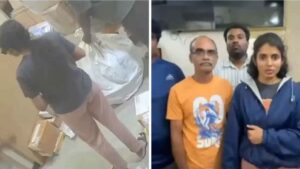 Watch Bizzare Stunt: Family Tries To ‘Courier’ Elderly Man, Sparks Shock