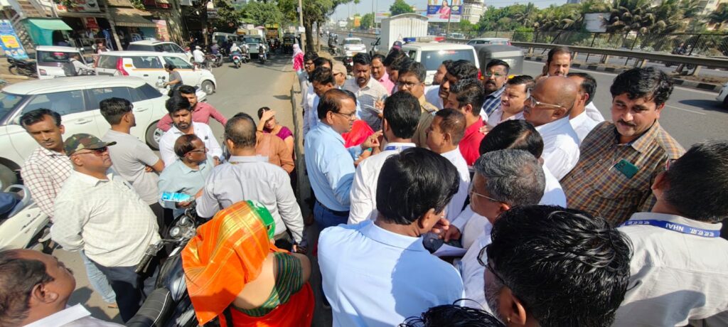 Pune-Bengaluru Highway: Officials Conduct Joint Survey To Tackle Traffic Congestion At Bhumkar Chowk 