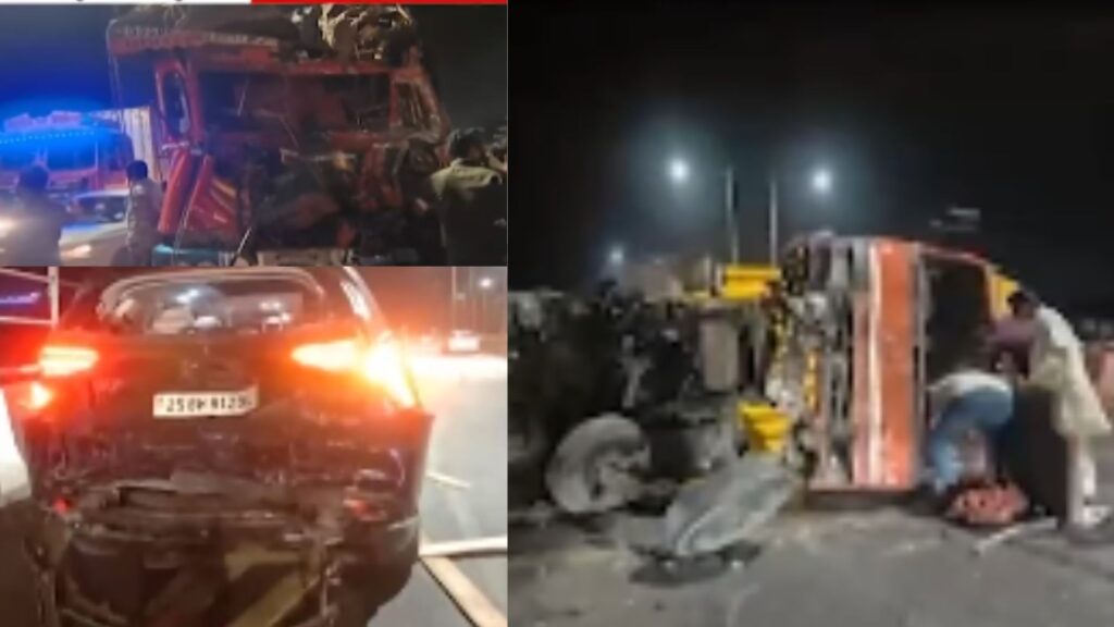 Pune: Major 4-Vehicle Collision Near Navale Bridge Chokes Bengaluru Highway, Raises Safety Concerns Again