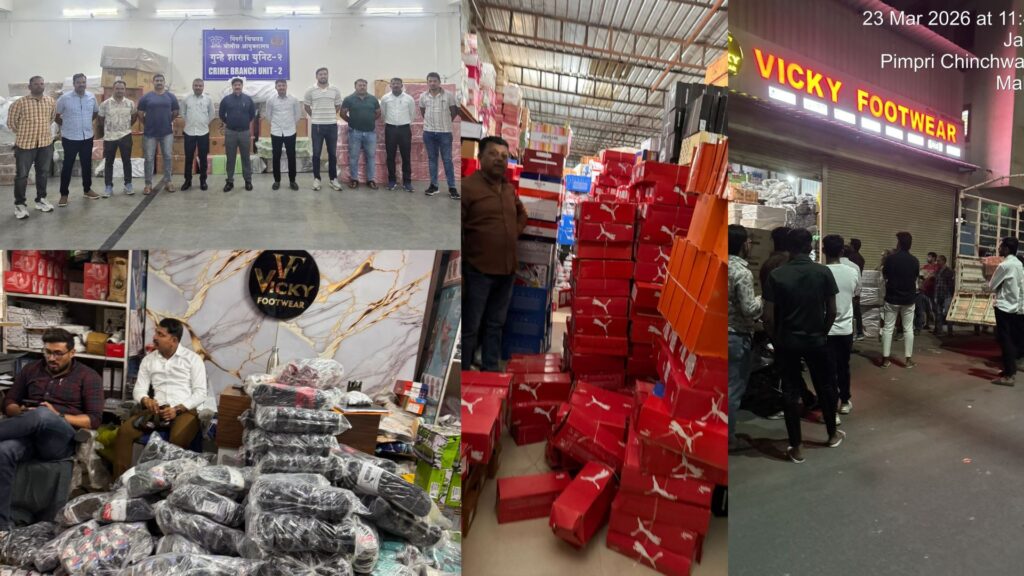 Police Raid Fake Branded Shoe Store In Pimpri-Chinchwad; Counterfeit Goods Worth ₹8.3 Lakh Seized