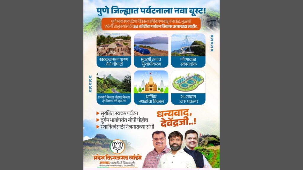 PMRDA Unveils ₹67 Crore Tourism Push For Pune Region, Focus On Skywalk, Lakes and Fort Access