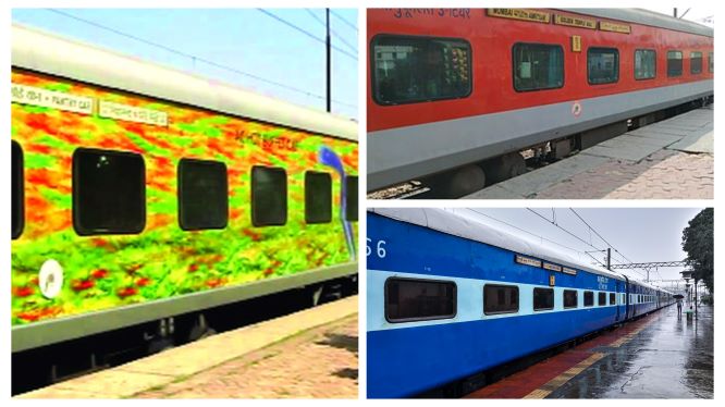 Why Indian Railways Trains Have Different Colours? Know What Blue, Red and White Coaches Indicate