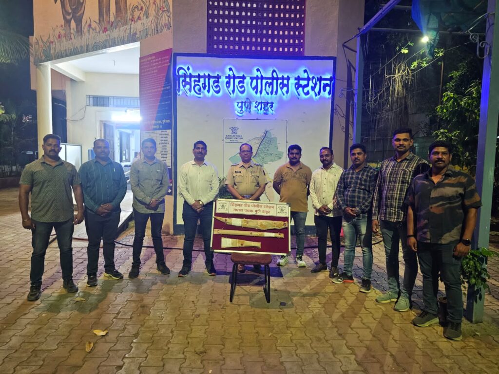 Pune Police ‘Flush Out’ Drive: Sinhagad Road Team Arrests Suspect, Seizes Weapons in Vadgaon Budruk