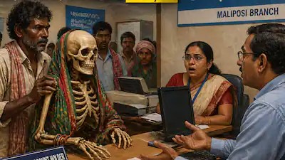 Bizzare: Man Returns With Sister’s Skeleton As Proof She's Dead to Bank After Repeated Difficulties in Claiming Money
