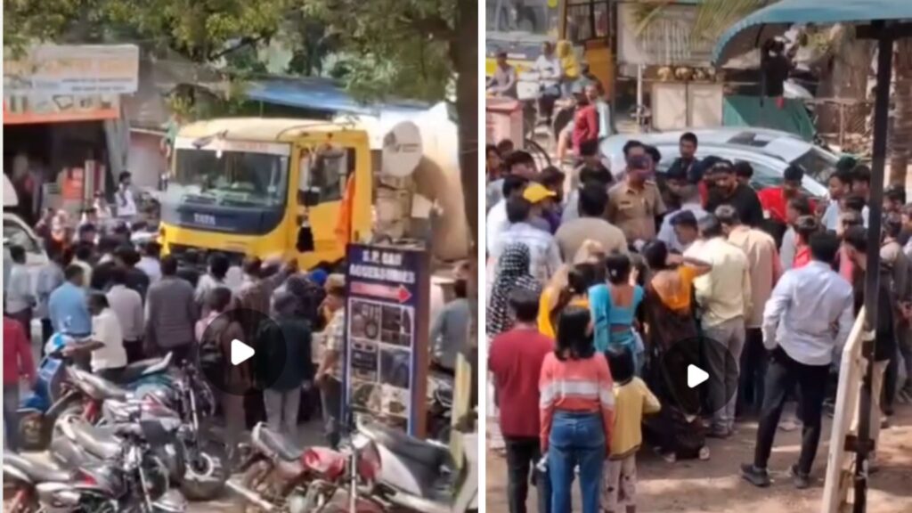 Boy Rescued After Getting Trapped RMC Truck In Undri; Locals Act Swiftly