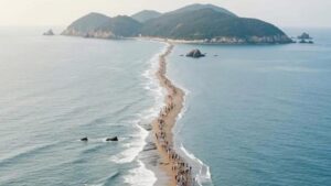 Breathtakingly Miraculous: Sea Splits Open, People Walk Through Ocean 'Here' In Rare Twice-A-Year Wonder