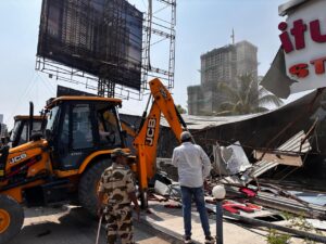 PCMC Clears 43 Illegal Structures In Major Drive Between Wakad–Bhujbal Chowk, 63,000 Sq Ft Encroachments Demolished
