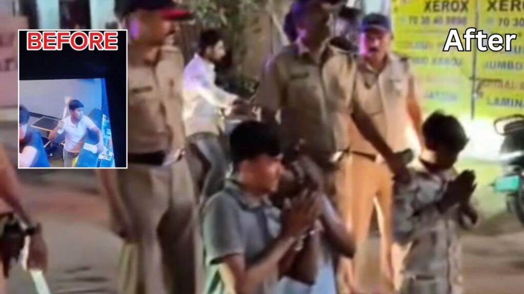 Pimple Saudagar Video: 3 Men Attack Momos Shop For Extortion At Night, Police Catch Them In 24 Hours And Parade Them