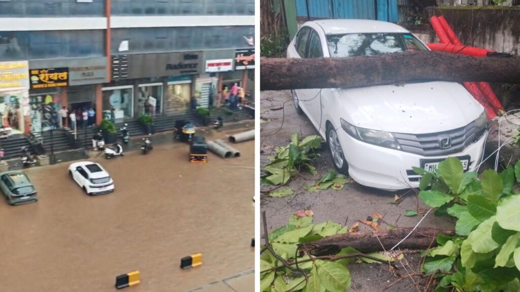Pune: 104 mm Rain Pounds Khadakwasla Ward Office Limits In 90 Minutes; Flooding and Tree Falls Disrupt Normal Life