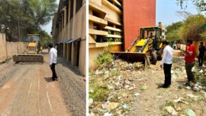 Pune: Cleanliness Drive Begins At Rajendra Lonkar E-Learning School In Kondhwa Khurd