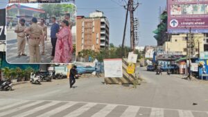 Pune Traffic Police Step In to Ease Congestion At Kad Nagar Chowk