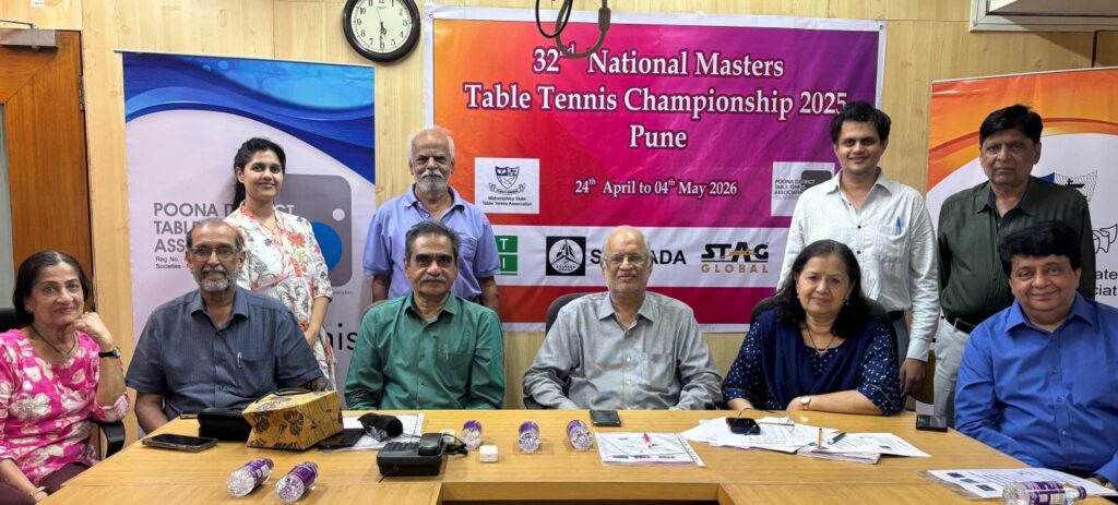 Pune To Host 32nd National Masters Table Tennis Championship