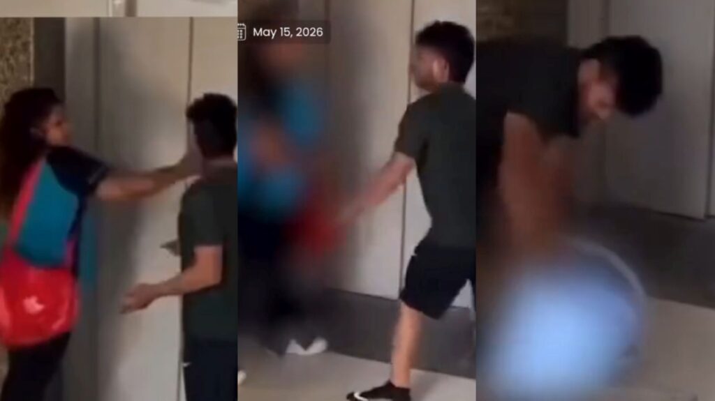 Lift Clash Caught on CCTV: Minor Argument Escalates Into Physical Fight, Viral Video Sparks Debate