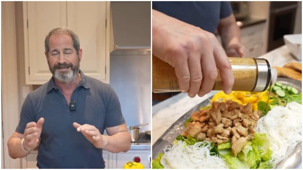 Heart Surgeon Shares What He Eats for Dinner: High-Protein Rice Noodle Salad with Chicken Recipe Goes Viral