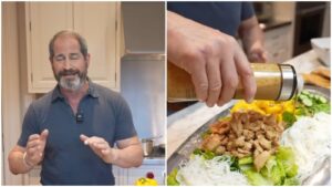 Heart Surgeon Shares What He Eats for Dinner: High-Protein Rice Noodle Salad with Chicken Recipe Goes Viral